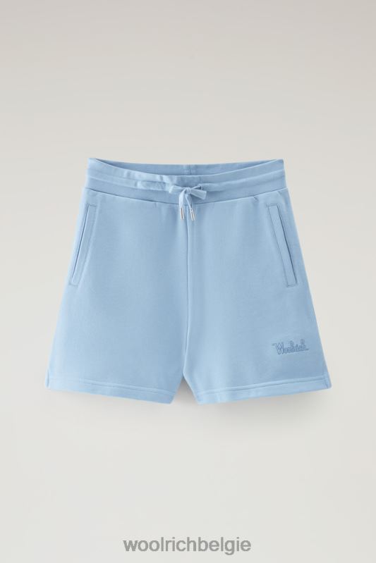 lichte short van puur katoen Woolrich vrouwen 8TTN0146 bleek indigo kleding