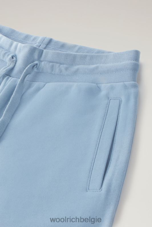lichte short van puur katoen Woolrich vrouwen 8TTN0146 bleek indigo kleding