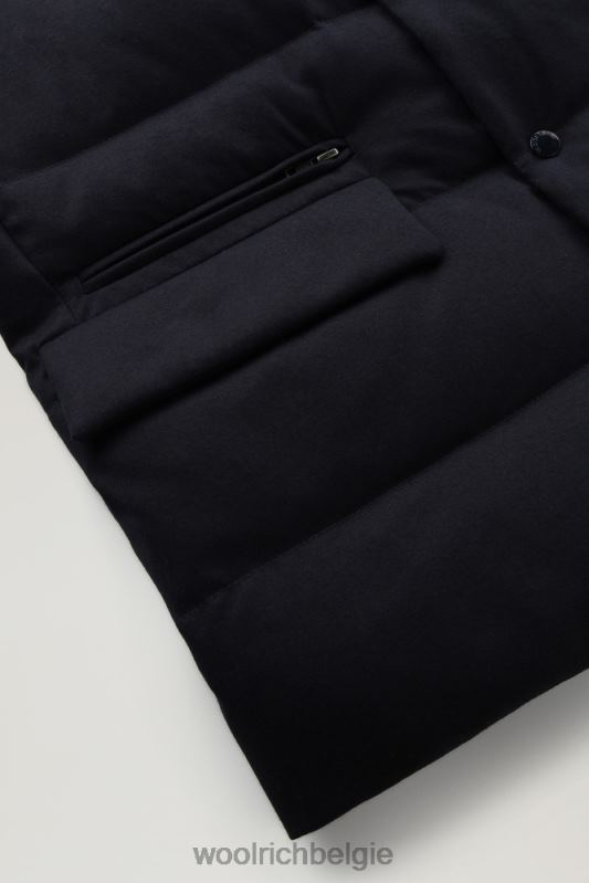 luxe blazer van vitale barberis canonico-wol Woolrich Heren 8TTN0637 Melton blauw kleding