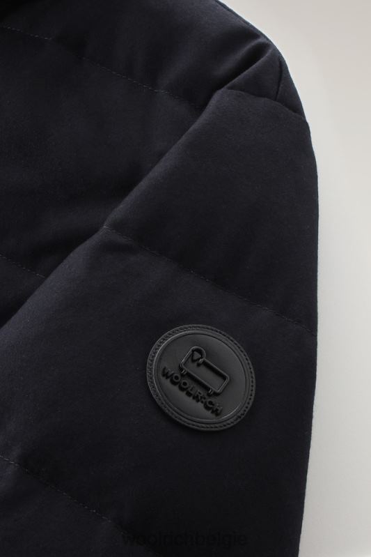 luxe blazer van vitale barberis canonico-wol Woolrich Heren 8TTN0637 Melton blauw kleding