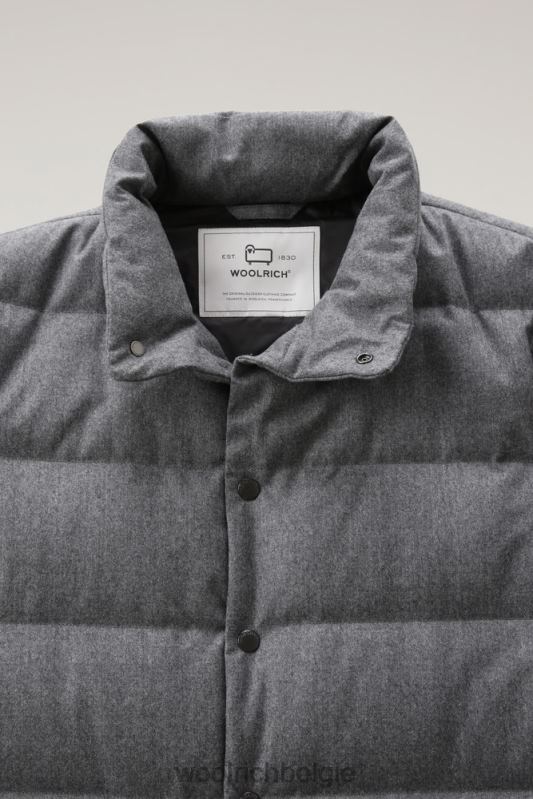 luxe blazer van vitale barberis canonico-wol Woolrich Heren 8TTN0746 middengrijs gemêleerd kleding