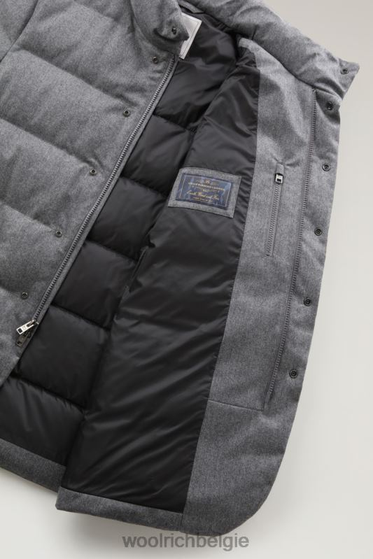 luxe blazer van vitale barberis canonico-wol Woolrich Heren 8TTN0746 middengrijs gemêleerd kleding