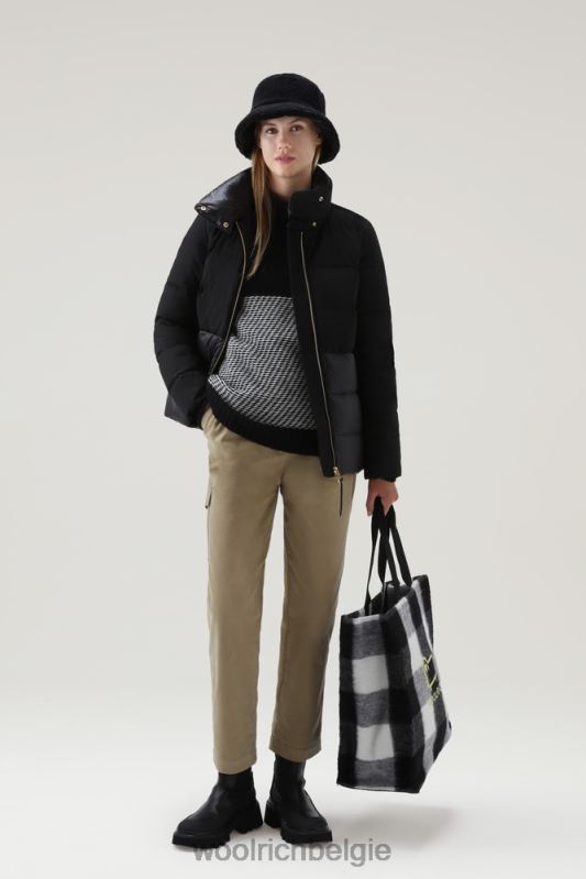 luxe gezwollen jasje Woolrich vrouwen 8TTN0356 zwart kleding