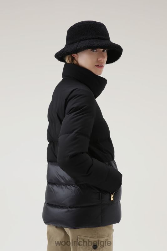 luxe gezwollen jasje Woolrich vrouwen 8TTN0356 zwart kleding