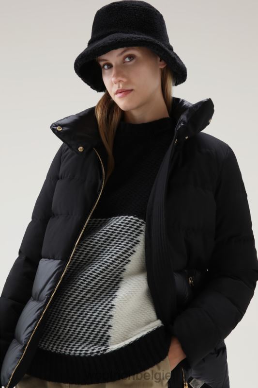 luxe gezwollen jasje Woolrich vrouwen 8TTN0356 zwart kleding
