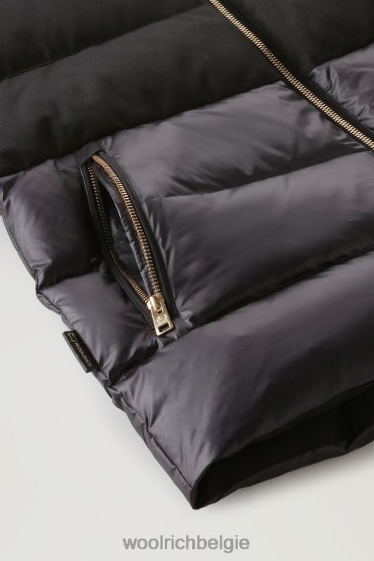 luxe gezwollen jasje Woolrich vrouwen 8TTN0356 zwart kleding