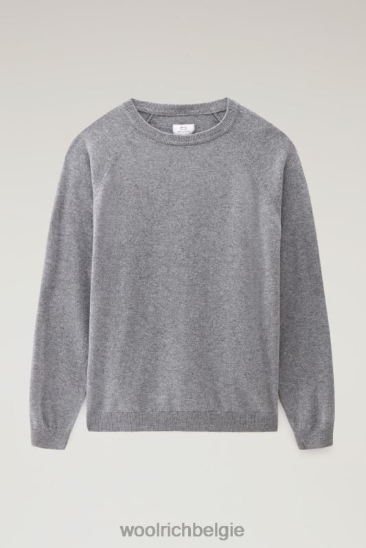 luxe ronde hals van puur kasjmier Woolrich Heren 8TTN0757 houtskool kleding
