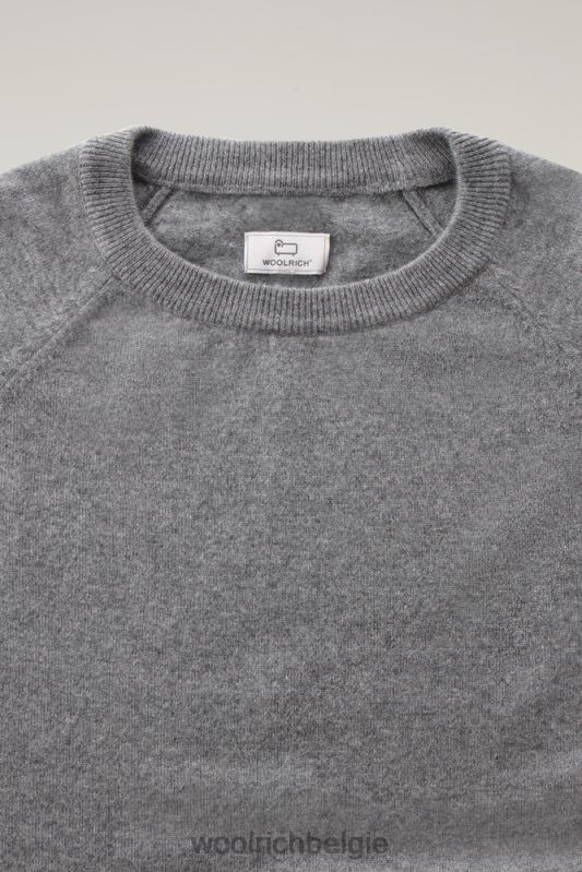 luxe ronde hals van puur kasjmier Woolrich Heren 8TTN0757 houtskool kleding