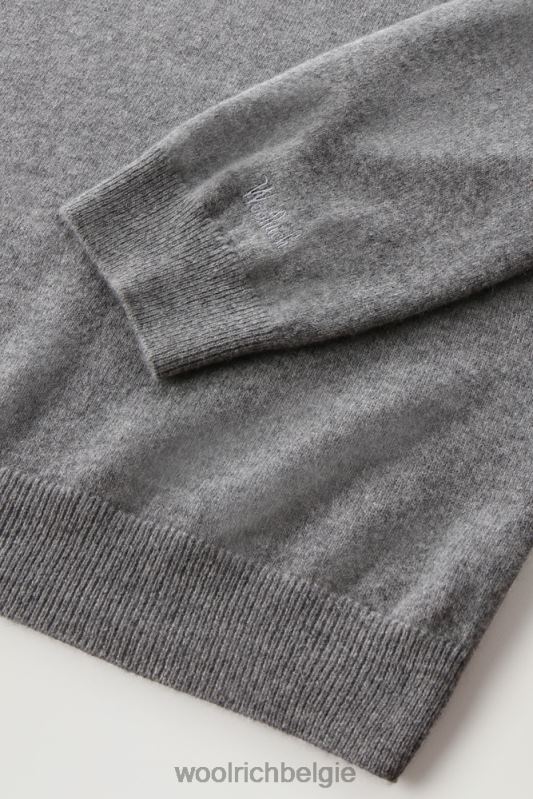 luxe ronde hals van puur kasjmier Woolrich Heren 8TTN0757 houtskool kleding