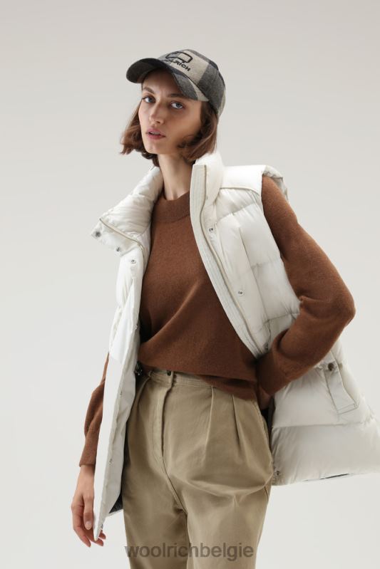 luxe trui van kasjmier met ronde hals Woolrich vrouwen 8TTN0258 donkere kameel kleding