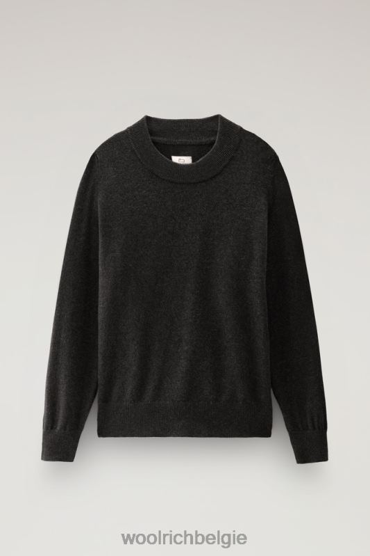 luxe trui van kasjmier met ronde hals Woolrich vrouwen 8TTN0287 zwart kleding
