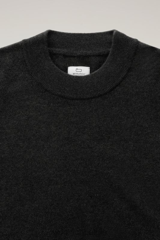 luxe trui van kasjmier met ronde hals Woolrich vrouwen 8TTN0287 zwart kleding