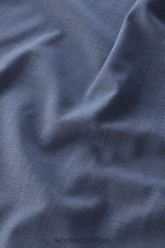 overhemd van coole scheermerinowol Woolrich Heren 8TTN0793 pied de poule blauw kleding