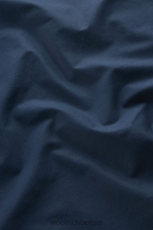 overhemdjurk van popeline van puur katoen Woolrich vrouwen 8TTN05 Melton blauw kleding
