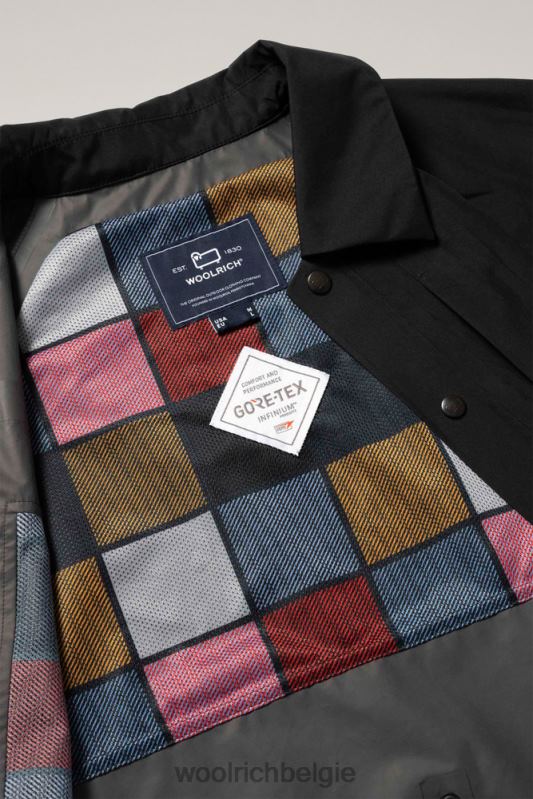 overshirt van gore-tex infinium Woolrich Heren 8TTN0520 zwart kleding