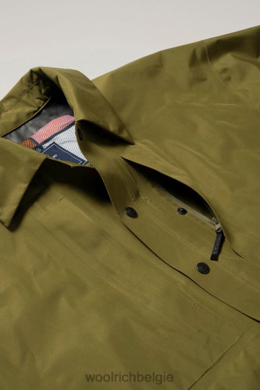 overshirt van gore-tex infinium Woolrich Heren 8TTN0525 olijf kleding