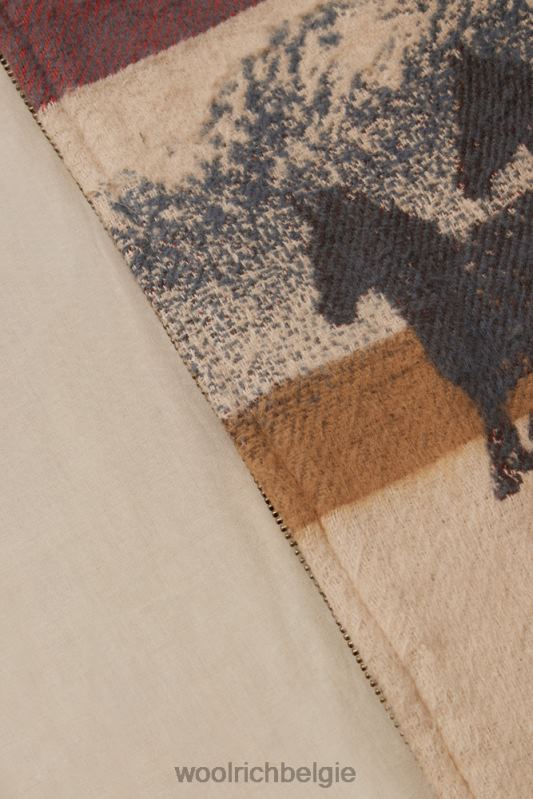 overshirt van puur katoen met jacquard-afwerking - een dezer dagen Woolrich Heren 8TTN0597 streep zand kleding
