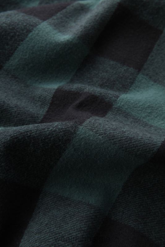 oxbow flanellen geruit overhemd Woolrich Heren 8TTN0782 pijnboom buffel kleding