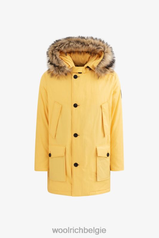 parka met afneembaar nepbont-aime leon dore Woolrich Heren 8TTN0715 bananen crème kleding