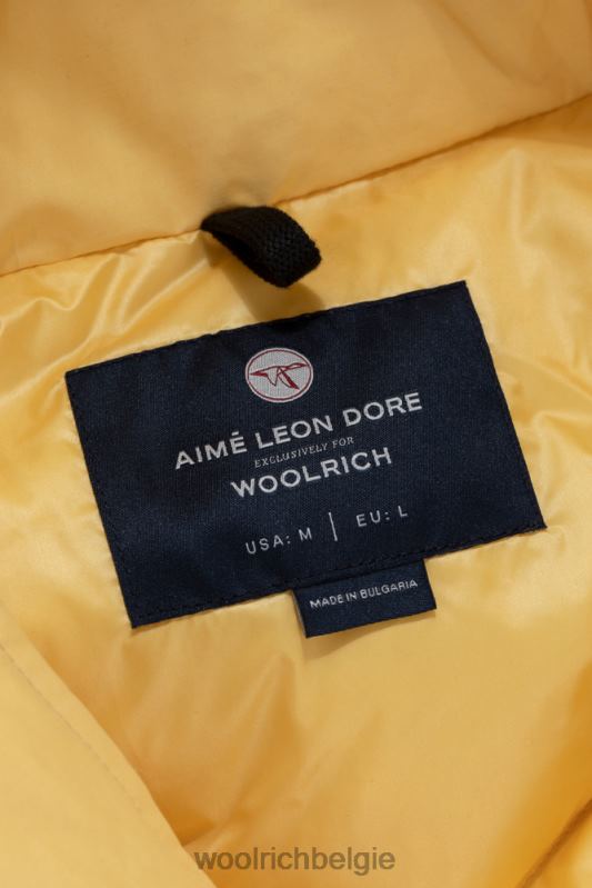 parka met afneembaar nepbont-aime leon dore Woolrich Heren 8TTN0715 bananen crème kleding
