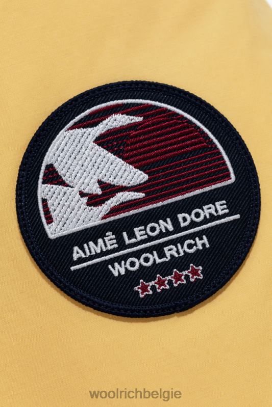 parka met afneembaar nepbont-aime leon dore Woolrich Heren 8TTN0715 bananen crème kleding