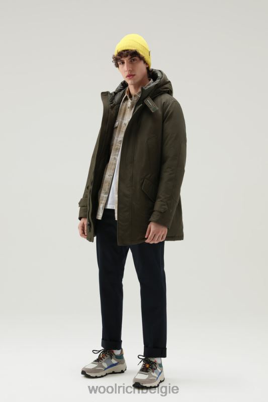 polaire parka met hoge kraag Woolrich Heren 8TTN0820 donkergroen kleding