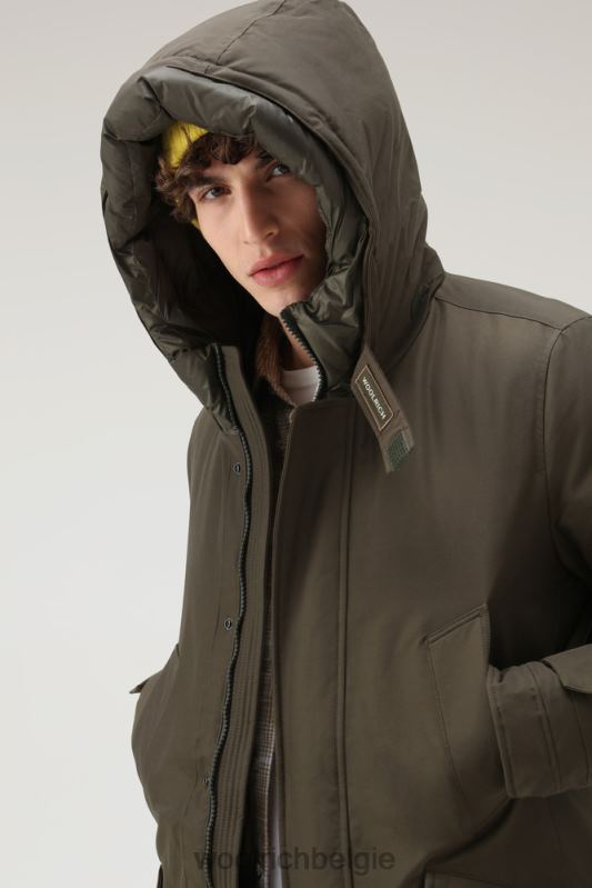 polaire parka met hoge kraag Woolrich Heren 8TTN0820 donkergroen kleding