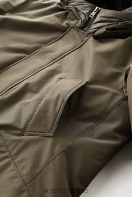 polaire parka met hoge kraag Woolrich Heren 8TTN0820 donkergroen kleding