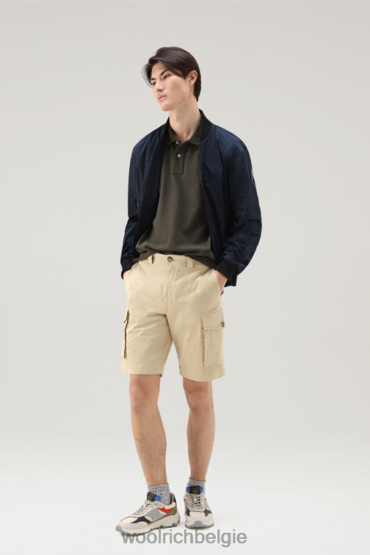 poloshirt van puur katoenpiquét Woolrich Heren 8TTN0384 donkergroen kleding