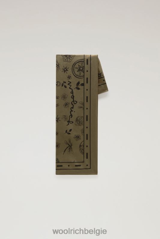 roadtrip bedrukte bandana van puur katoen Woolrich unisex 8TTN0118 gelijken accessoires