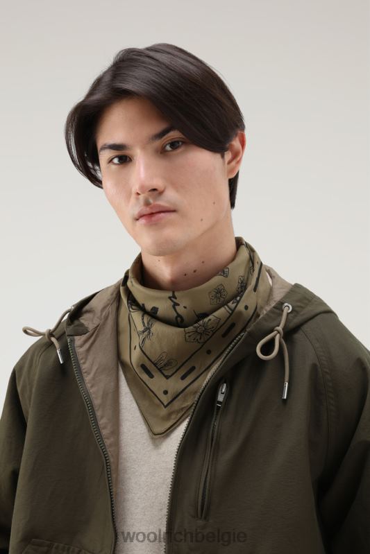 roadtrip bedrukte bandana van puur katoen Woolrich unisex 8TTN0118 gelijken accessoires