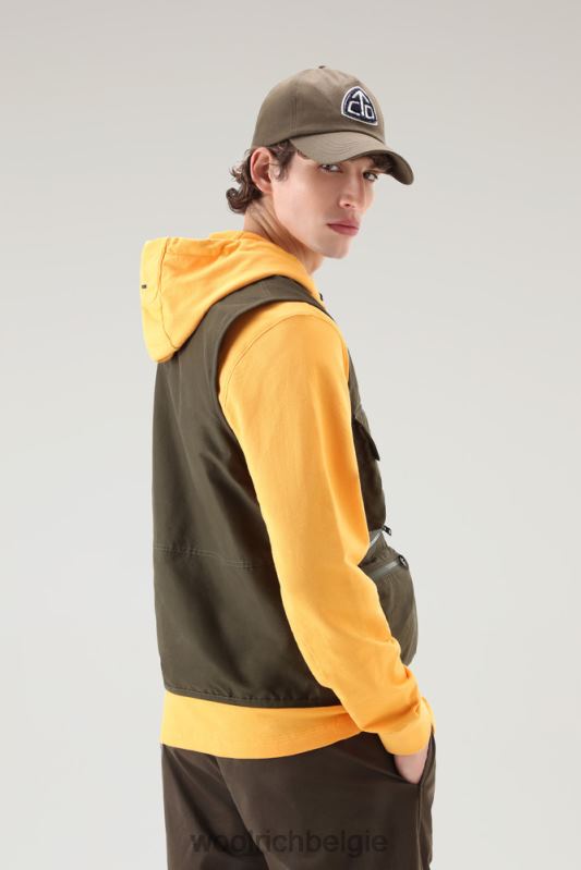 routes zijn voorzien van lichte eco-ramar Woolrich Heren 8TTN0463 donkergroen kleding
