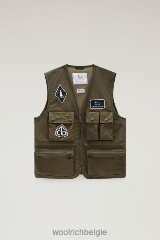 routes zijn voorzien van lichte eco-ramar Woolrich Heren 8TTN0463 donkergroen kleding