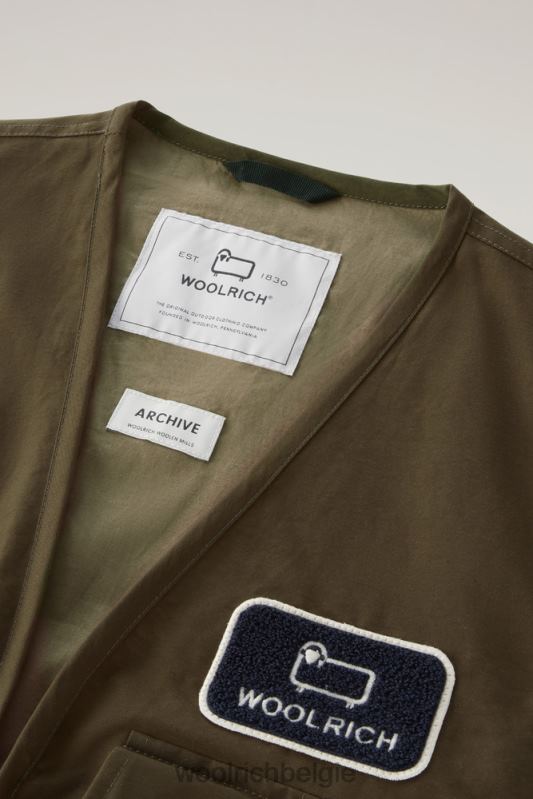 routes zijn voorzien van lichte eco-ramar Woolrich Heren 8TTN0463 donkergroen kleding