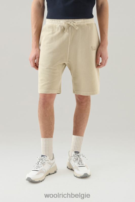 shorts van kledinggeverfd katoen Woolrich Heren 8TTN0403 strandzand kleding