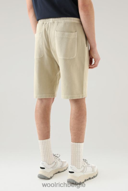 shorts van kledinggeverfd katoen Woolrich Heren 8TTN0403 strandzand kleding