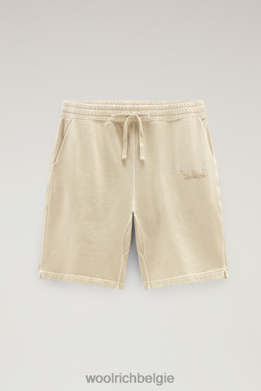 shorts van kledinggeverfd katoen Woolrich Heren 8TTN0403 strandzand kleding