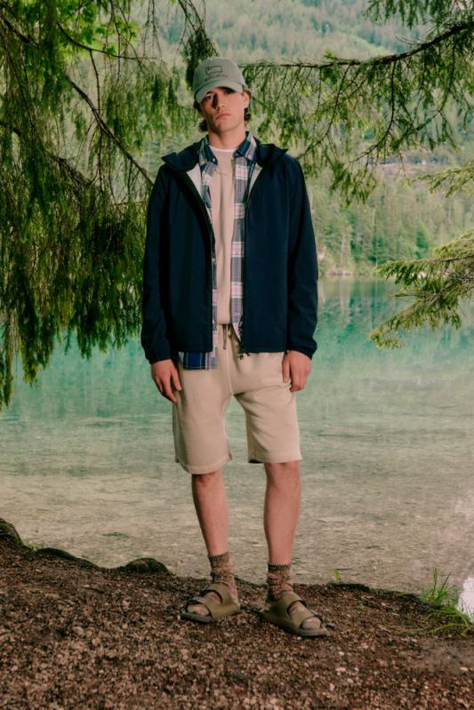 shorts van kledinggeverfd katoen Woolrich Heren 8TTN0403 strandzand kleding