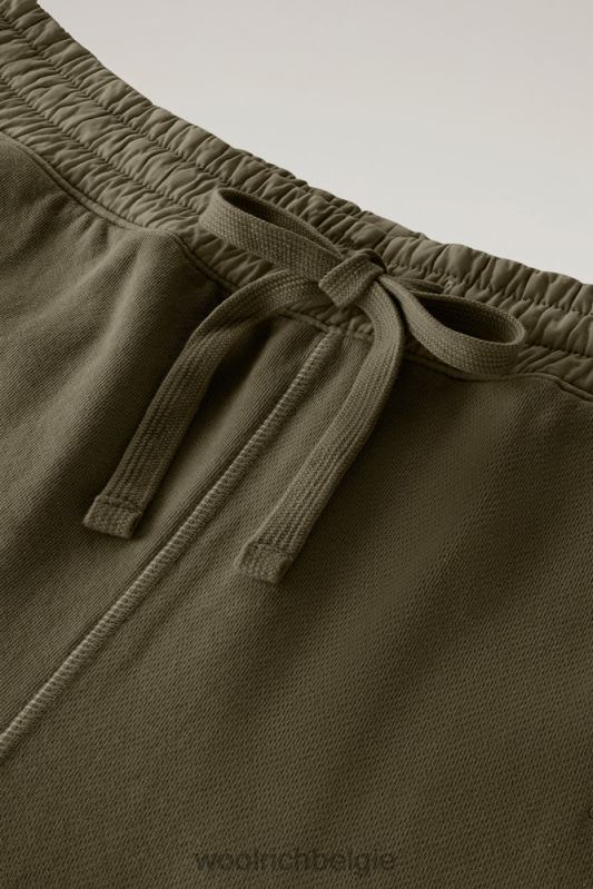 shorts van kledinggeverfd katoen Woolrich Heren 8TTN0467 donkergroen kleding