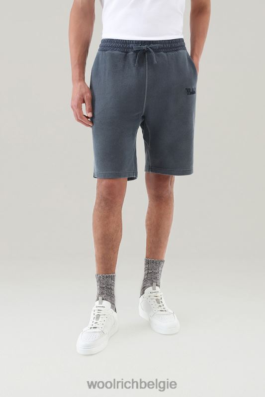 shorts van kledinggeverfd katoen Woolrich Heren 8TTN0600 Melton blauw kleding