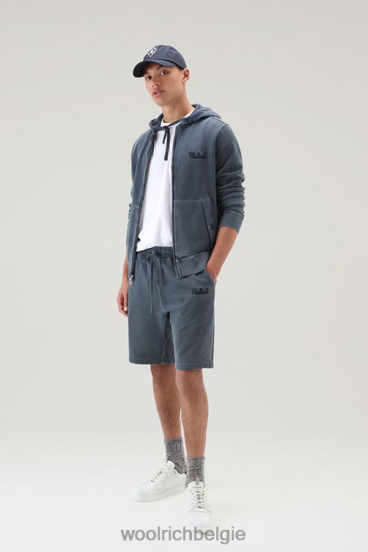 shorts van kledinggeverfd katoen Woolrich Heren 8TTN0600 Melton blauw kleding