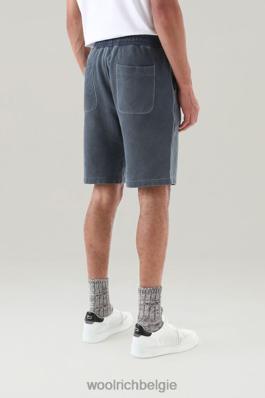 shorts van kledinggeverfd katoen Woolrich Heren 8TTN0600 Melton blauw kleding