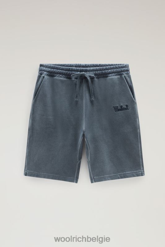 shorts van kledinggeverfd katoen Woolrich Heren 8TTN0600 Melton blauw kleding