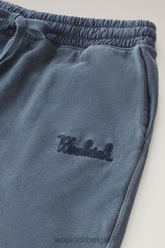 shorts van kledinggeverfd katoen Woolrich Heren 8TTN0600 Melton blauw kleding