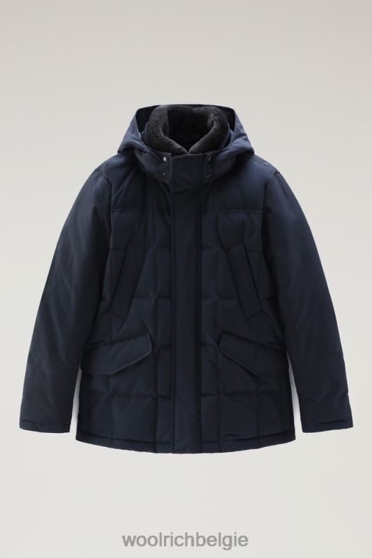 sneeuwstorm veldjas Woolrich Heren 8TTN0651 Melton blauw kleding