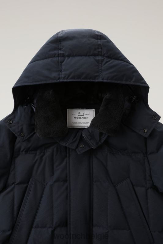 sneeuwstorm veldjas Woolrich Heren 8TTN0651 Melton blauw kleding
