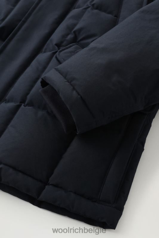sneeuwstorm veldjas Woolrich Heren 8TTN0651 Melton blauw kleding