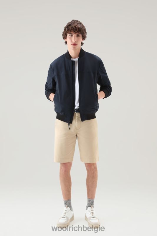 stadsbommenwerper in stedelijk tintje Woolrich Heren 8TTN0418 Melton blauw kleding