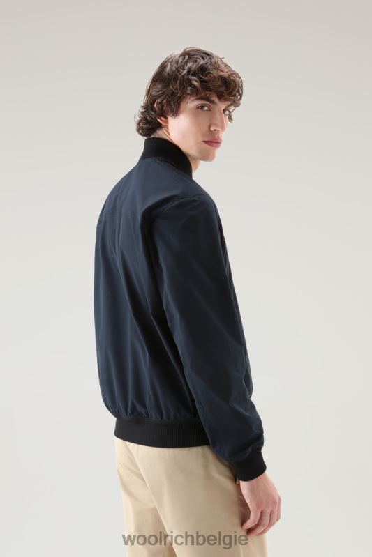 stadsbommenwerper in stedelijk tintje Woolrich Heren 8TTN0418 Melton blauw kleding