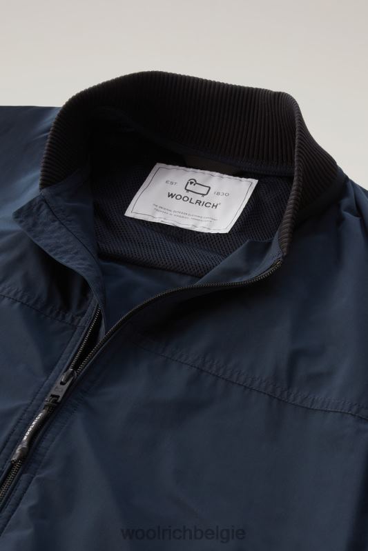 stadsbommenwerper in stedelijk tintje Woolrich Heren 8TTN0418 Melton blauw kleding